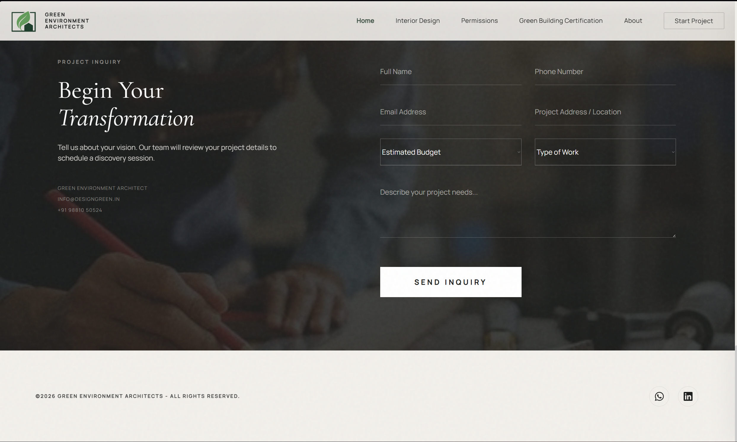 Design Green Website Screenshot 3